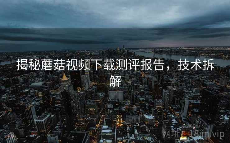 揭秘蘑菇视频下载测评报告，技术拆解
