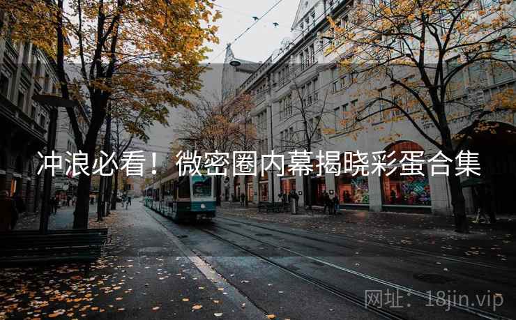 冲浪必看！微密圈内幕揭晓彩蛋合集