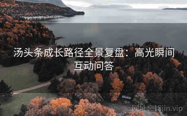 汤头条成长路径全景复盘：高光瞬间互动问答