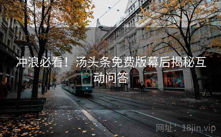 冲浪必看！汤头条免费版幕后揭秘互动问答