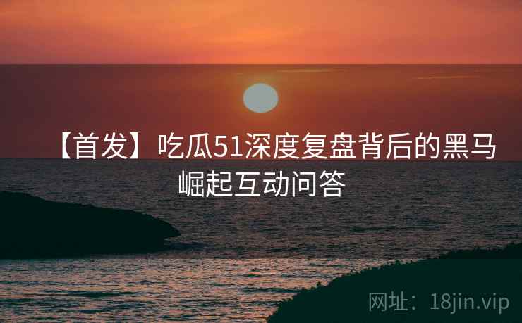 【首发】吃瓜51深度复盘背后的黑马崛起互动问答